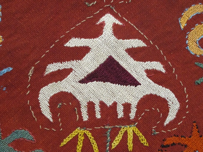 Uzbek Silk Embroidered Horse Cover