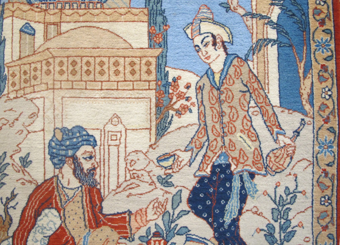 Exceptional Isfahan 'Seirafian' Miniature Rug