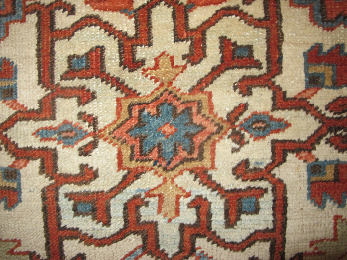 Ivory Ground Heriz Carpet