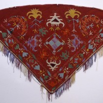 Image of Uzbek Silk Embroidered Horse Cover