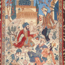Image of Exceptional Isfahan 'Seirafian' Miniature Rug
