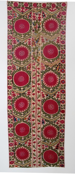 Silk Suzani Panel, Uzbekistan