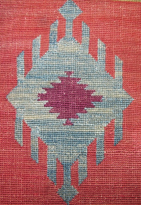 Silk Embroidered Mirror Cover, Uzbekistan