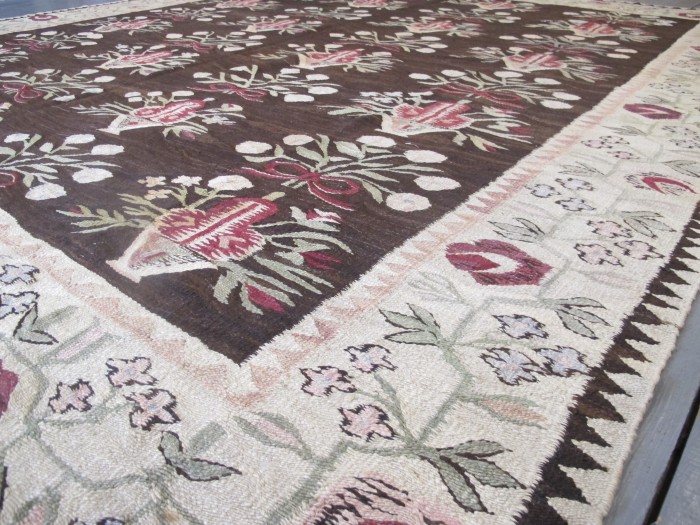 Very Decorative Ukrainian Kilim