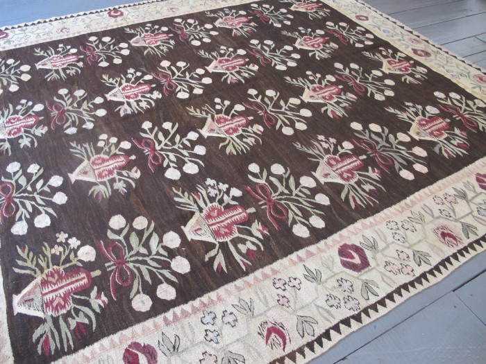 Very Decorative Ukrainian Kilim