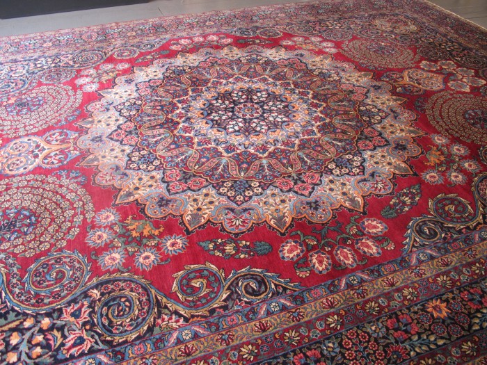 Sumptuous Persian Yazd Carpet