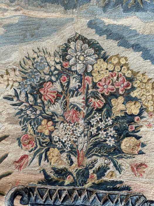 18th Century French Needlework Fragment