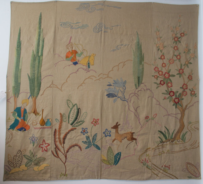 English Embroidery with Persian Design