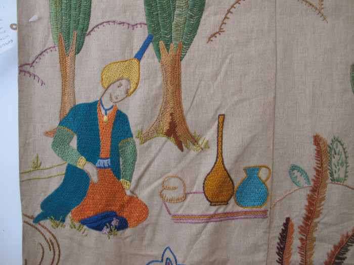 English Embroidery with Persian Design