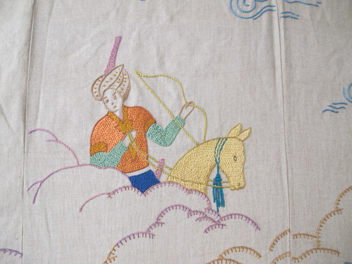 English Embroidery with Persian Design