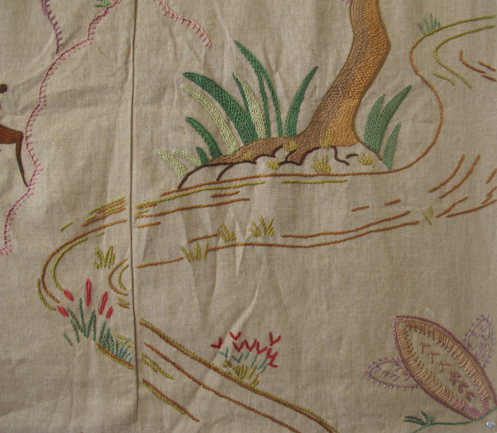 English Embroidery with Persian Design
