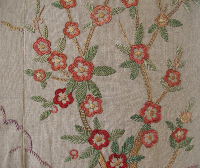 English Embroidery with Persian Design
