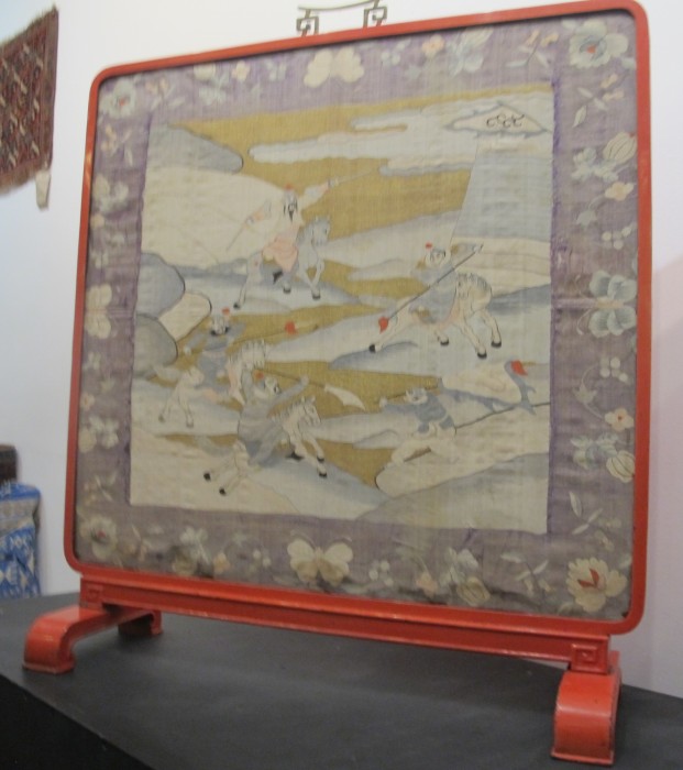 Chinese Silk and Metal Thread Kesi Panel