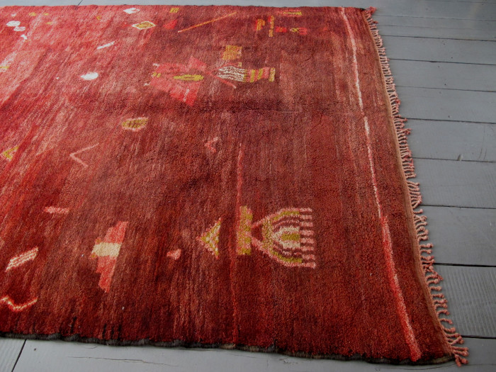Moroccan Carpet With Interesting Ornamentation
