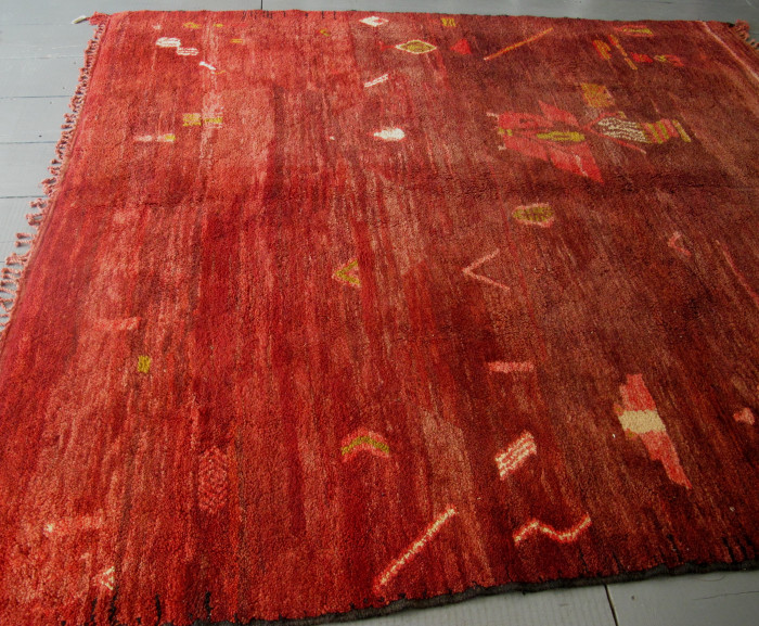 Moroccan Carpet With Interesting Ornamentation
