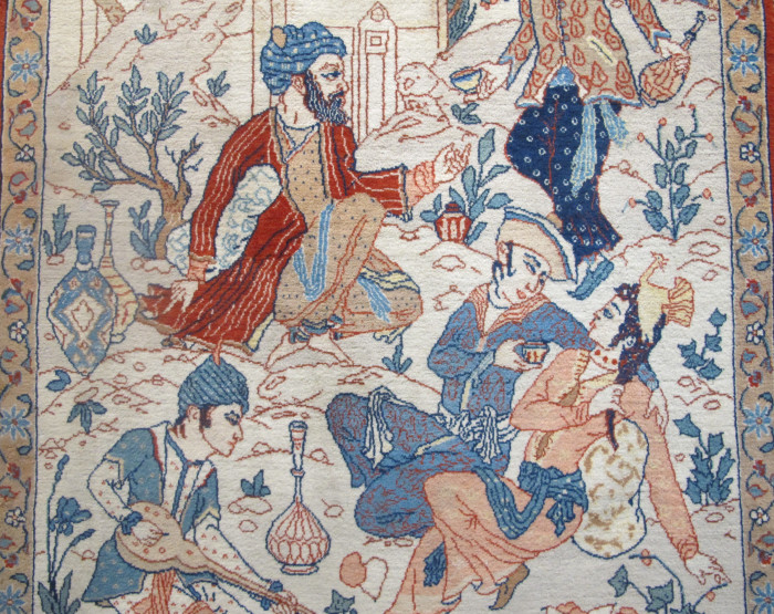 Exceptional Isfahan 'Seirafian' Miniature Rug