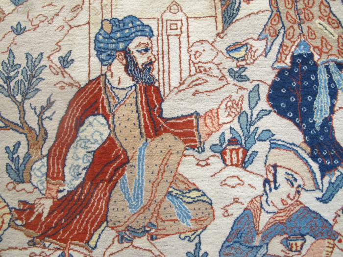 Exceptional Isfahan 'Seirafian' Miniature Rug