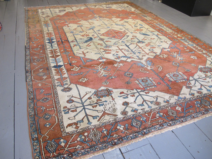 Antique Serapi Carpet