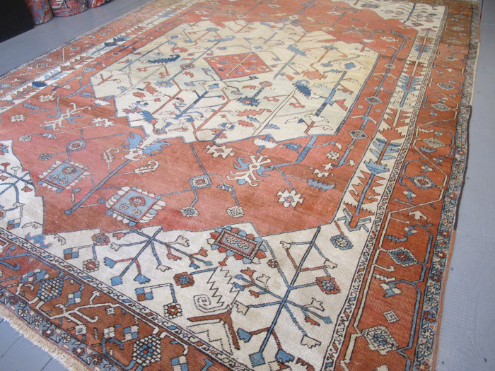 Antique Serapi Carpet