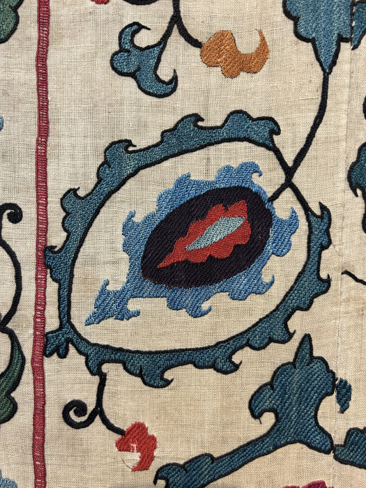 A Pair of Suzani Border Panels