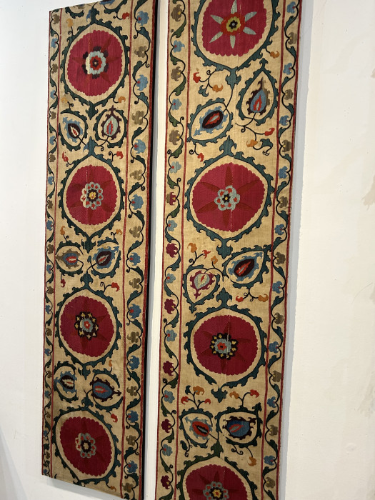 A Pair of Suzani Border Panels