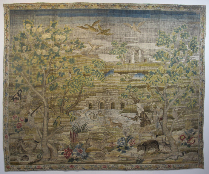 Rare Italian Floss Silk Tapestry