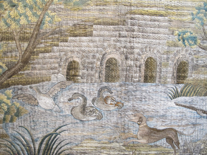 Rare Italian Floss Silk Tapestry