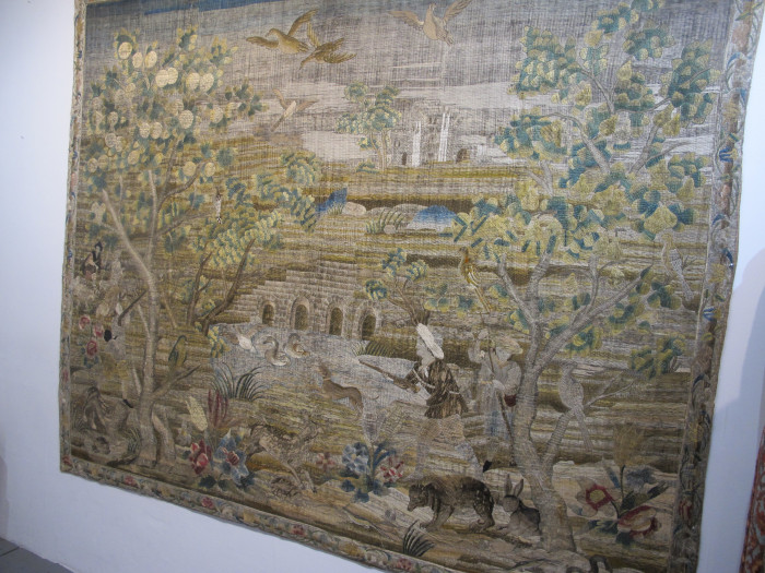 Rare Italian Floss Silk Tapestry