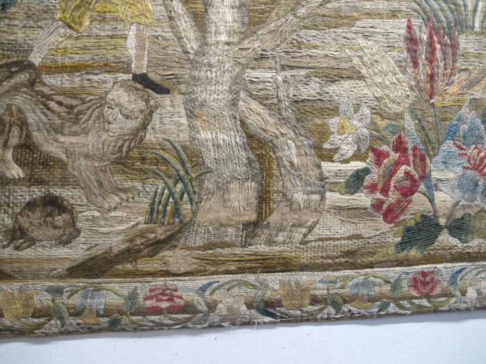 Rare Italian Floss Silk Tapestry