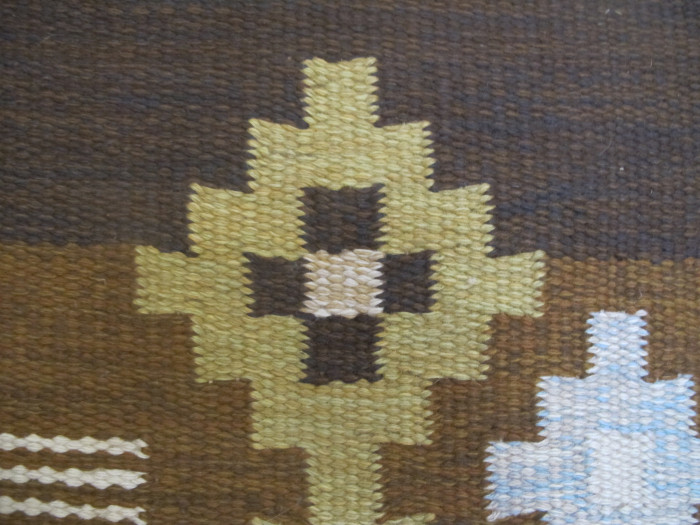 Vintage Swedish Wool Kilim