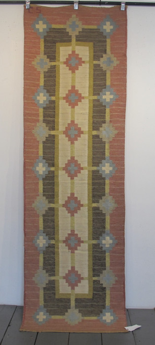 Mid-Century Swedish Kilim Runner