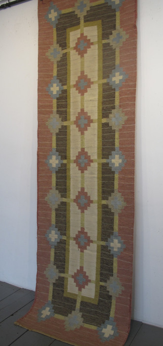 Mid-Century Swedish Kilim Runner