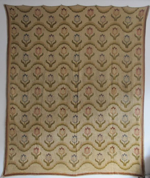 Silk Flamestitch Panel