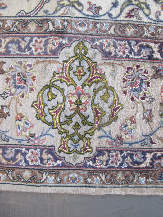 Fine Part-Silk Isfahan Rug