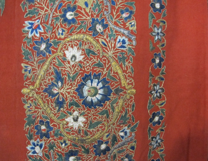 Exceptional Anglo-Indian Embroidered Cover