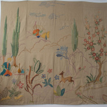 Image of English Embroidery with Persian Design
