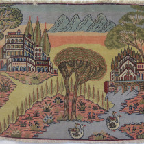 Image of Fine Pictorial Kashan Rug