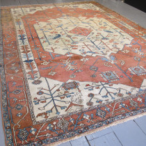 Image of Antique Serapi Carpet