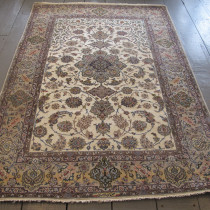 Image of Fine Part-Silk Isfahan Rug