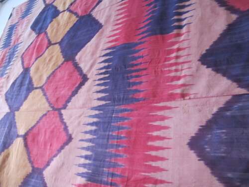 Large Silk Ikat Panel, Uzbekistan, Circa 1900, 1.76m X 2.43m