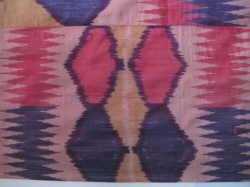 Large Silk Ikat Panel, Uzbekistan, Circa 1900, 1.76m X 2.43m