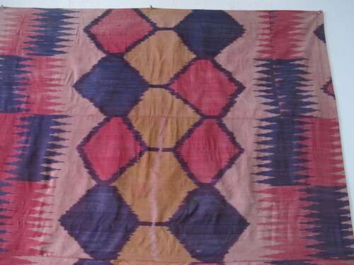 Large Silk Ikat Panel, Uzbekistan, Circa 1900, 1.76m X 2.43m