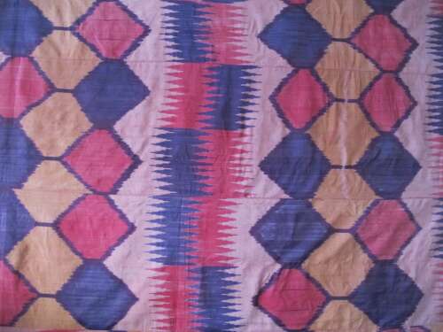 Large Silk Ikat Panel, Uzbekistan, Circa 1900, 1.76m X 2.43m