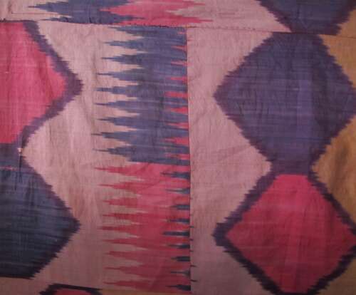 Large Silk Ikat Panel, Uzbekistan, Circa 1900, 1.76m X 2.43m