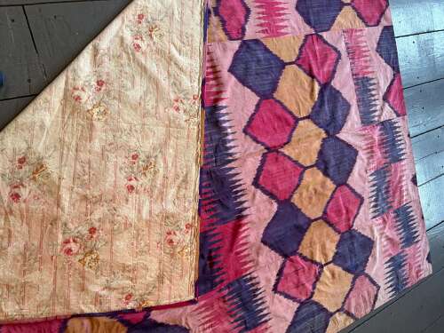 Large Silk Ikat Panel, Uzbekistan, Circa 1900, 1.76m X 2.43m