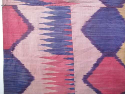 Large Silk Ikat Panel, Uzbekistan, Circa 1900, 1.76m X 2.43m
