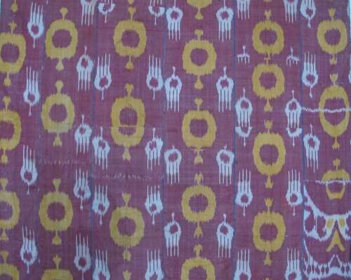 Large Silk Ikat Hanging, Uzbekistan, Circa 1900, 2.02m X 1.83m