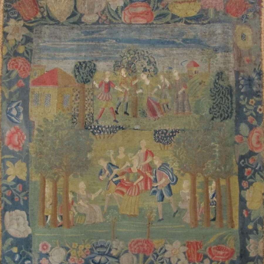 Early Italian Embroidery, Circa 1700, 62cm X 59cm