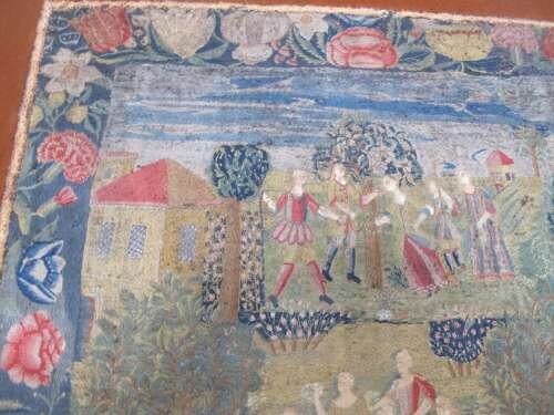 Early Italian Embroidery, Circa 1700, 62cm X 59cm