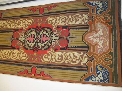Fine European Wool And Metal Thread Tapestry Panel, 3.32m X 0.96m